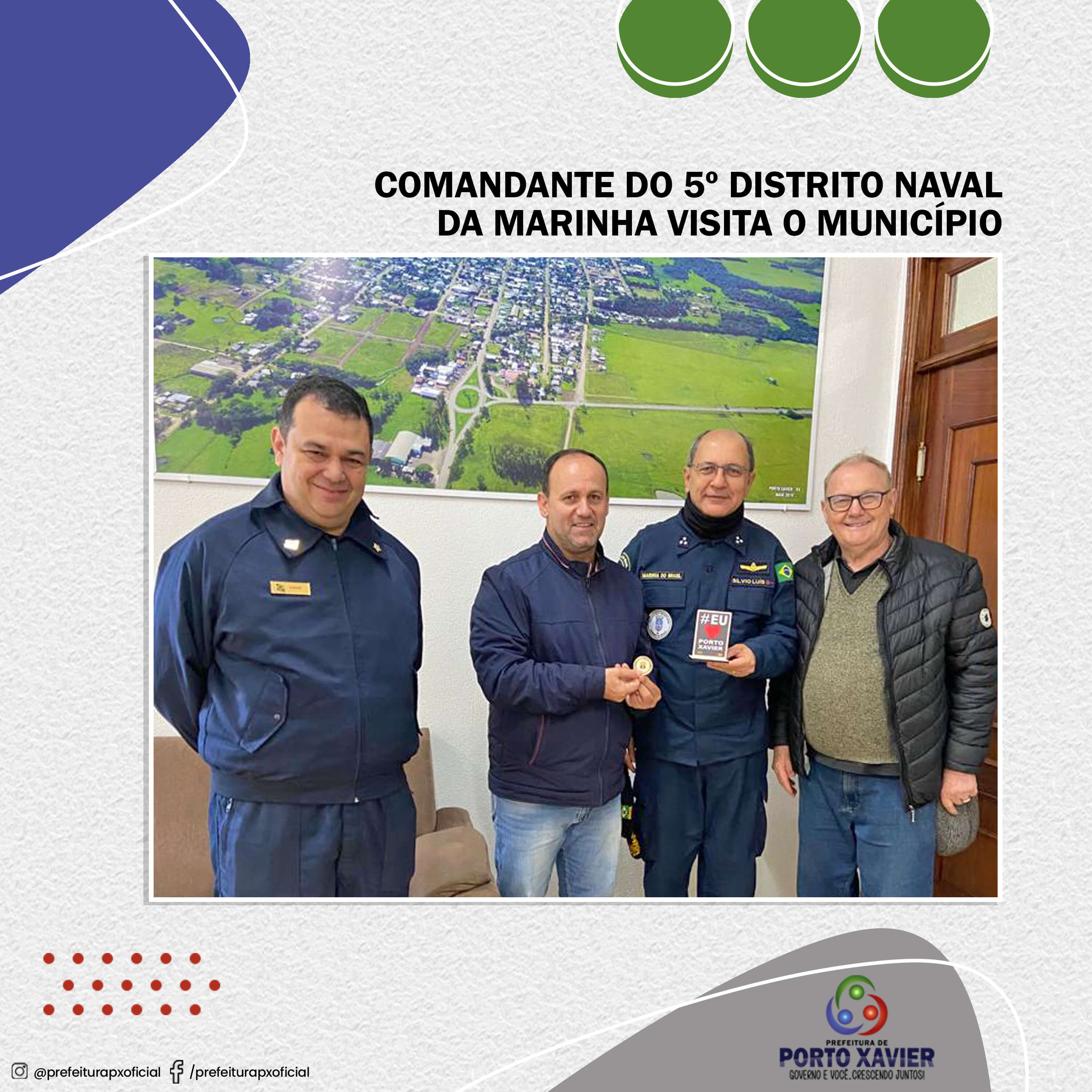 COMANDANTE DO 5º DISTRITO NAVAL DA MARINHA VISITA O MUNICÍPIO